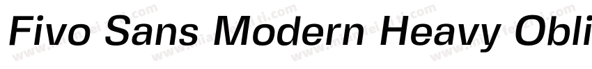 Fivo Sans Modern Heavy Oblique字体转换